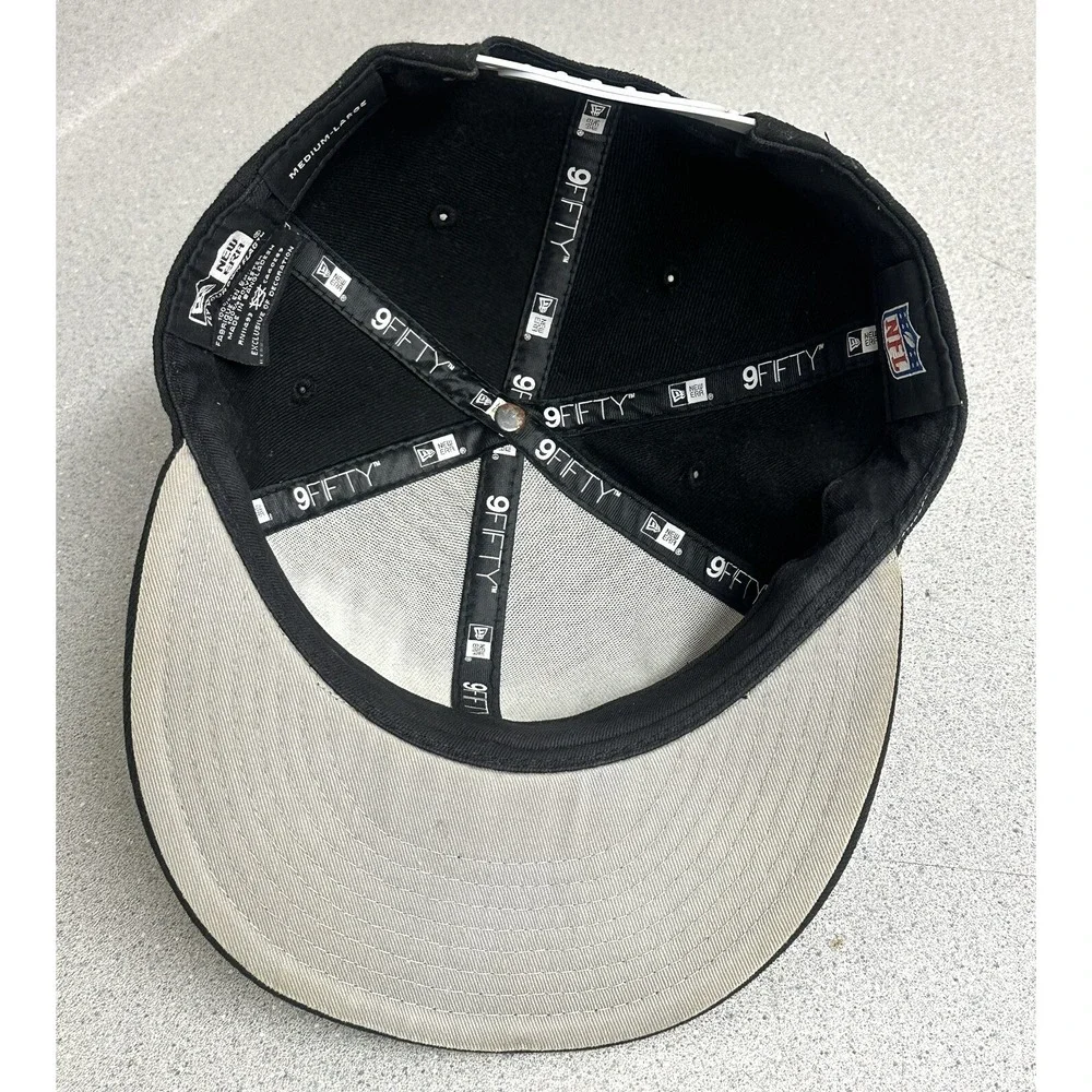 New Era Las Vegas Raiders 59FIFTY Fitted Snapback Hat Black OAKLAND HTF